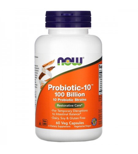 Now Foods, Probiotic-10, 100 Billion, 60 Veg Capsules