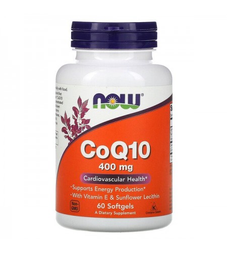 Now Foods, CoQ10, 400 mg, 60 Softgels