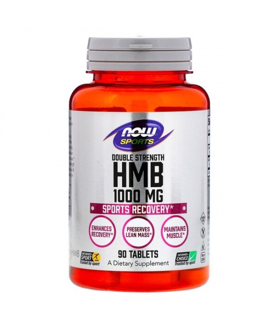 Now Foods, Sports, HMB, Double Strength, 1,000 mg, 90 Tablets
