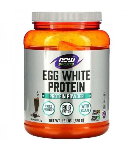 Now Foods, Egg White Protein, Creamy Chocolate, 1.5 lbs (680 g)