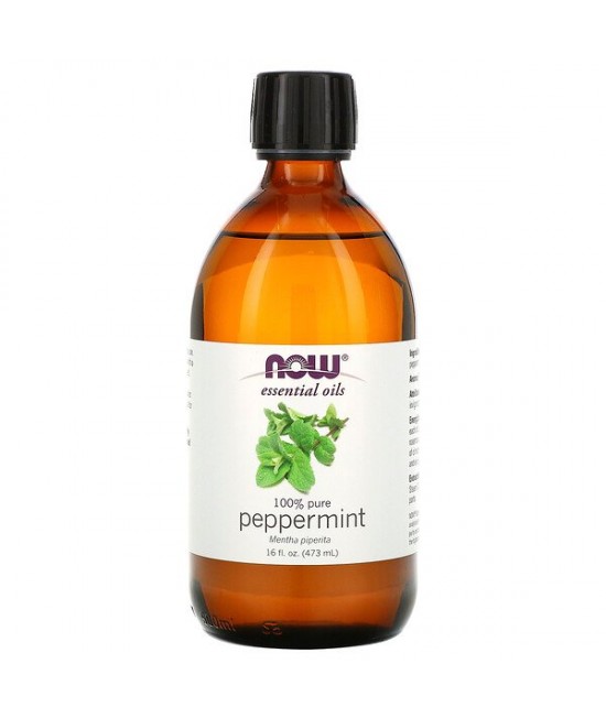 Now Foods, Essential Oils, 100% Pure Peppermint, 16 fl oz (473 ml)