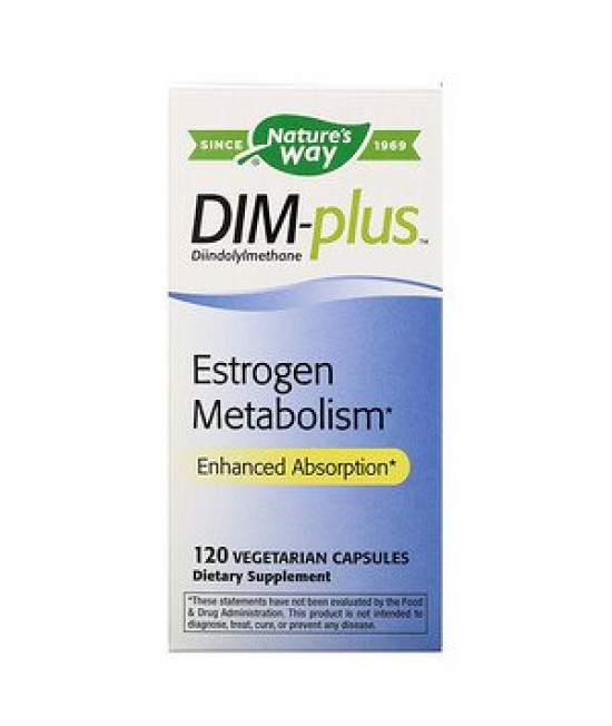 Nature's Way, DIM-plus, Estrogen Metabolism, 120 Vegetarian Capsules