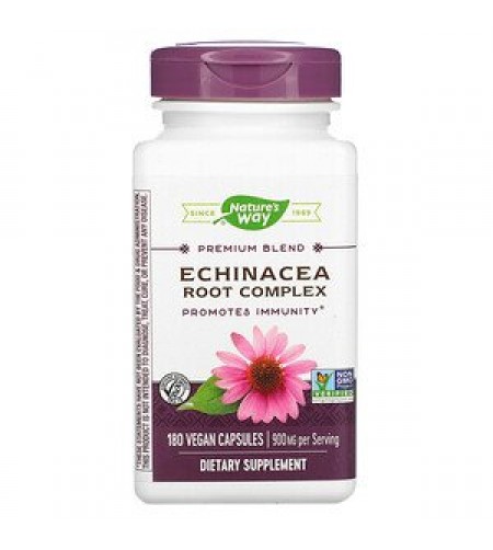 Nature's Way, Premium Blend Echinacea Root Complex, 900 mg, 180 Vegan Capsules
