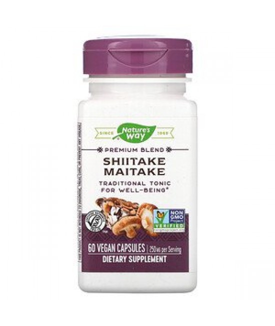 Nature's Way, Shiitake Maitake, 250 mg, 60 Vegetarian Capsules