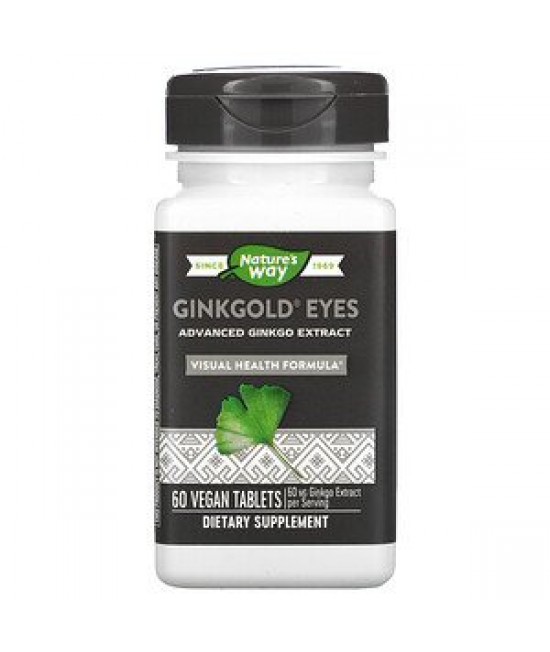 Nature's Way, Ginkgold Eyes, 60 Vegan Tablets