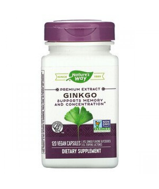 Nature's Way, Ginkgo, 120 Vegan Capsules