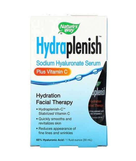 Nature's Way, Hydraplenish, Sodium Hyaluronate Serum, Plus Vitamin C, 1 fl oz (30 ml)