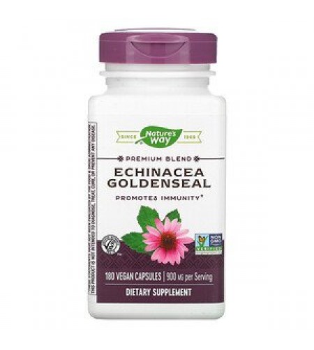 Nature's Way, Echinacea Goldenseal, 900 mg, 180 Vegan Capsules