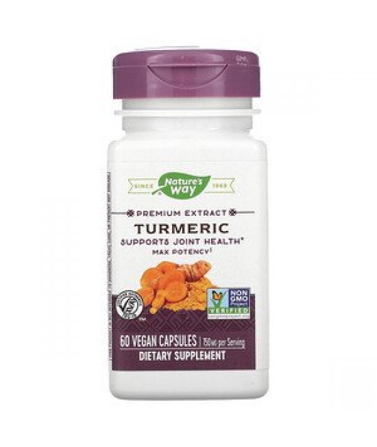 Nature's Way, Premium Extract, Turmeric, 750 mg, 60 Vegan Capsules