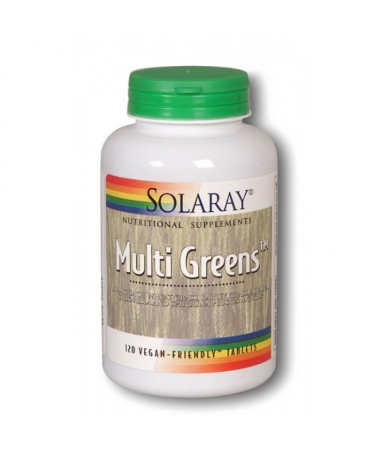 Solaray Multigreens, 120 Tablets