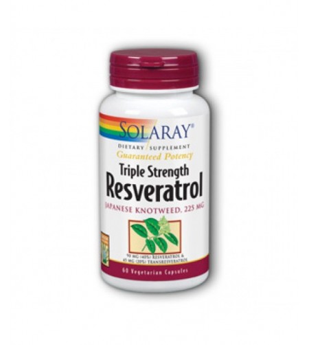 Solaray Triple Strength Resveratrol, 60 Vcapsules