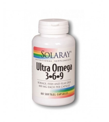 Solaray Ultra Omega 3-6-9, 1200mg, 60 SoftGels