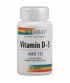Solaray Vitamin D3, 400iu, 120 SoftGels