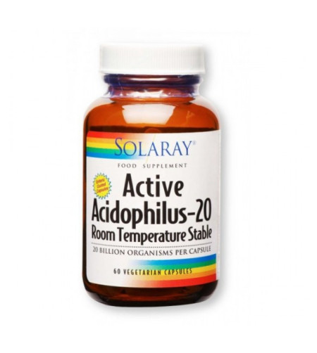 Solaray Active Acidophilus-20, 60 Vcapsules