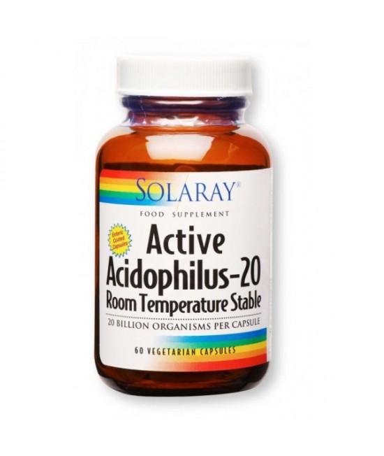 Solaray Active Acidophilus-20, 60 Vcapsules