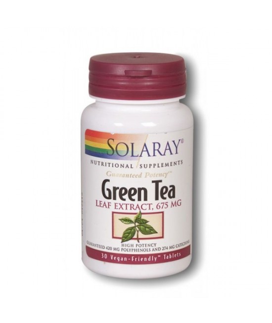 Solaray Green Tea, 30 Tablets