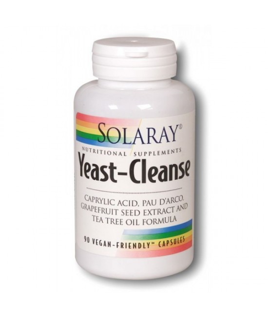 Solaray Yeast Cleanse, 90 Vcapsules