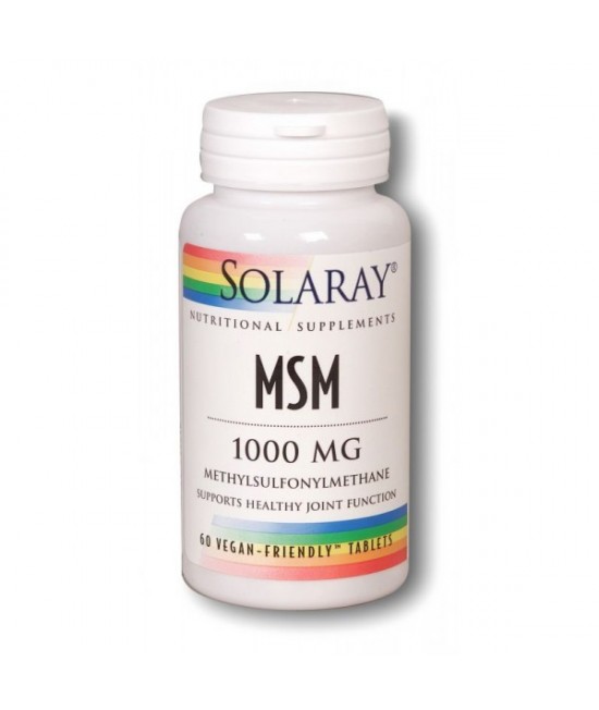 Solaray MSM, 1000mg, 60 Tablets