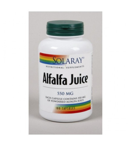 Solaray Alfalfa Juice, 550mg, 180 Capsules