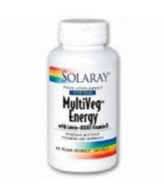 Solaray MultiVeg Energy Iron Free, 60 Vcapsules