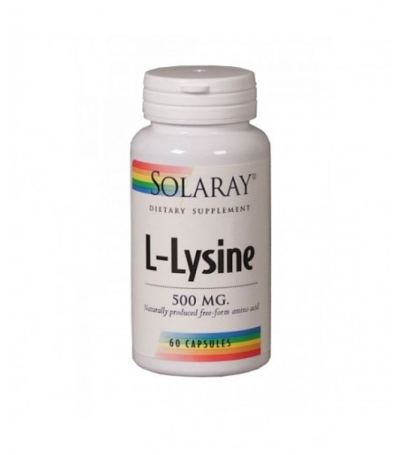 Solaray Free-Form L-Lysine, 500mg, 60 Capsules