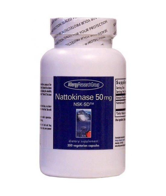 Allergy Research Nattokinase NSK-SD, 50mg, 300 Vcapsules