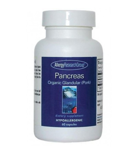 Allergy Research Pancreas Organic Glandular Pork , 60 Capsules