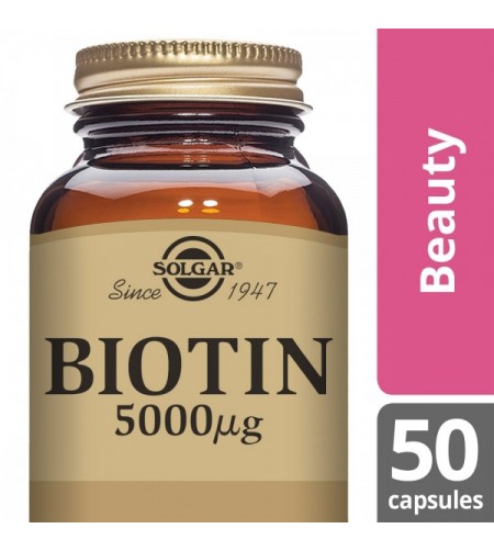 Solgar Biotin 5000µg, 50 Vcapsules