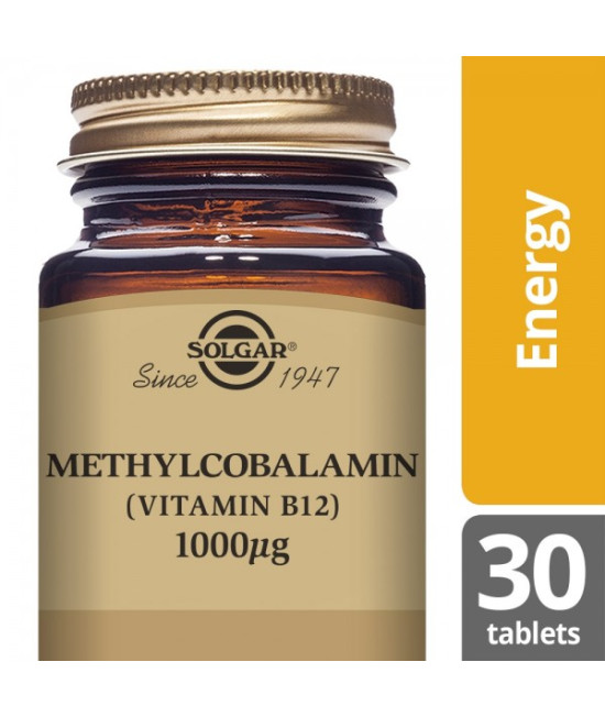 Solgar Methylcobalamin, Vitamin B12, 1000mcg, 30 Nuggets