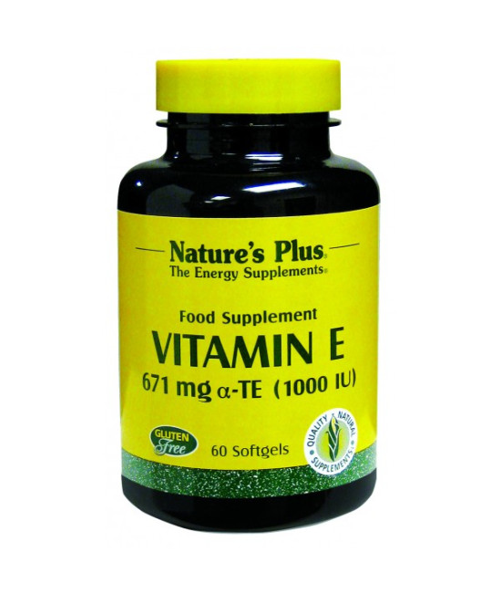 Nature's Plus Vitamin E, 1000iu, 60 SoftGels