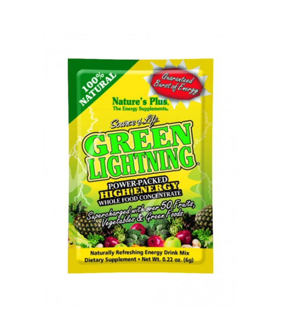 Nature's Plus Source of Life Green Lightning Energy Drink, 20