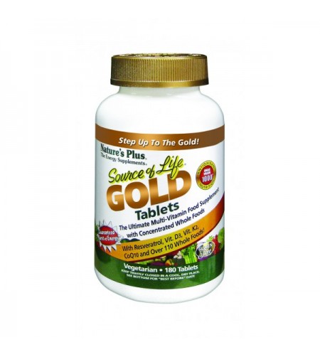 Nature's Plus Source of Life Gold Tablets, 180 Tablets (60 Servings)