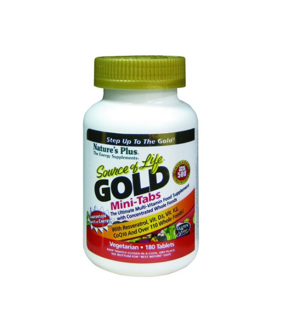 Nature's Plus Source of Life Gold Mini, 180 Tablets