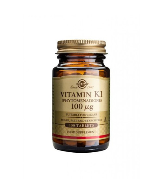 Solgar Vitamin K, 100ug, 100 Tablets