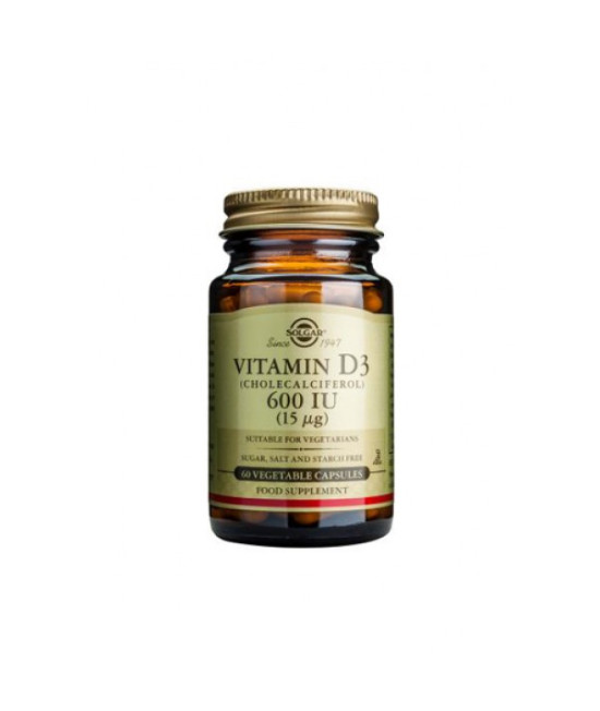 Solgar Vitamin D3, 600iu, 60 Vcapsules