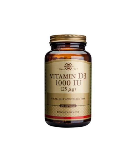 Solgar Vitamin D3, 1000iu, 250 SoftGels