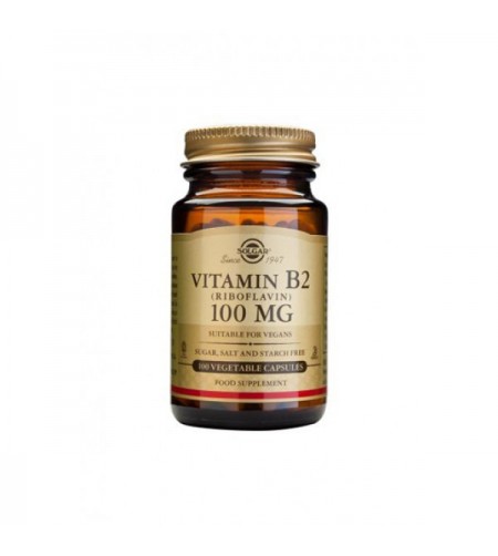 Solgar Vitamin B2, 100mg, 100 Capsules