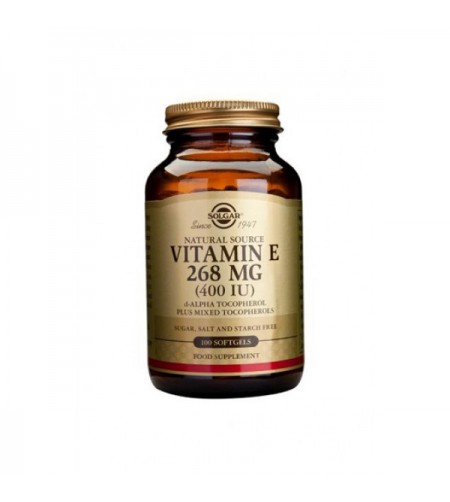 Solgar Natural Vitamin E 268mg, 400iu, 100 SoftGels
