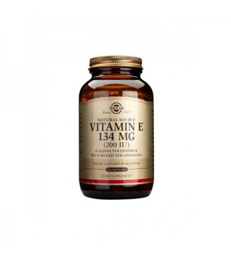 Solgar Natural Vitamin E 134mg, 200iu, 250 SoftGels