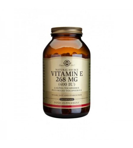 Solgar Natural Vitamin E 268mg 400iu 250 SoftGels