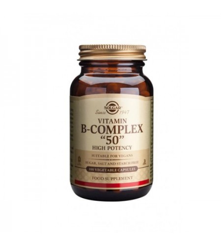 Solgar Vitamin B-Complex 50, High Potency, 100 Vcapsules