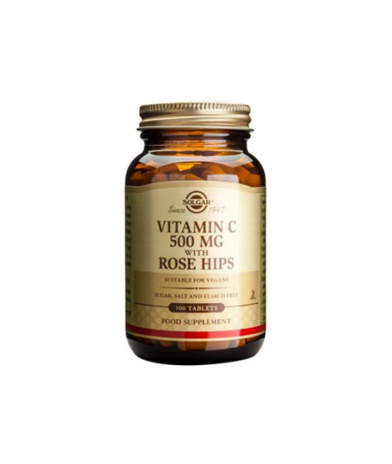 Solgar Vitamin C with Rose Hips 100 Tablets
