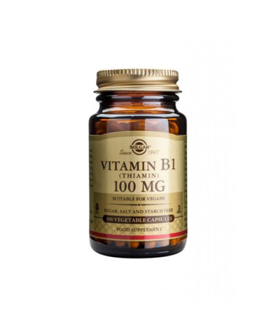 Solgar Vitamin B1, 100mg, 100 Capsules