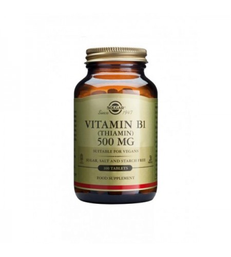 Solgar Vitamin B1, 500mg, 100 Tablets