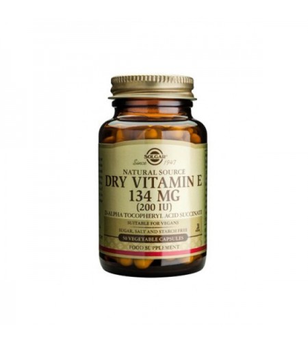 Solgar Vitamin E 165mg Dry, 200iu, 50 Vcapsules