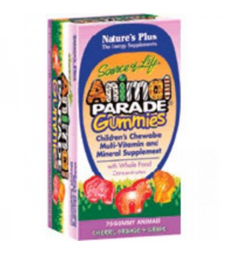 Nature's Plus Animal Parade Gummies, Assorted, 75 Tablets
