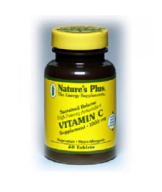 Nature's Plus Vitamin C with RoseHips, 1000mg, 60 Tablets
