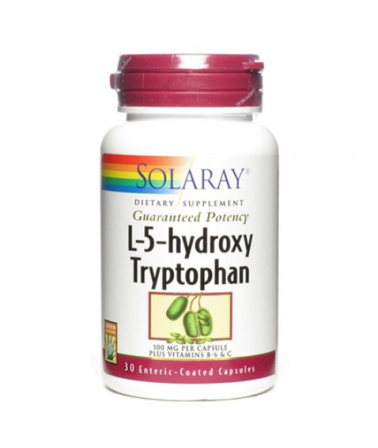 Solaray L-5-Hydroxy Tryptophan, 100mg, 30 Capsules