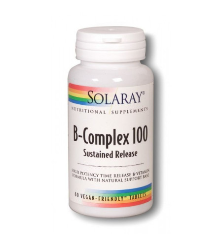 Solaray B-Complex 100 Sustained Release, 60 Tablets