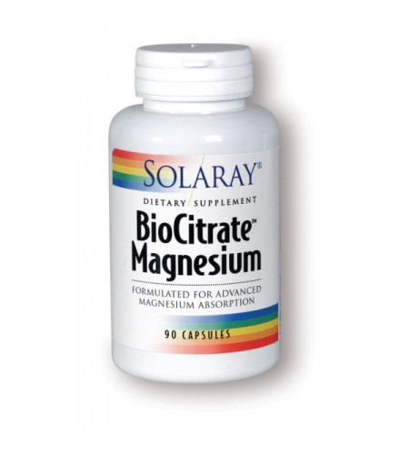 Solaray BioCitrate Magnesium, 90 Vcapsules